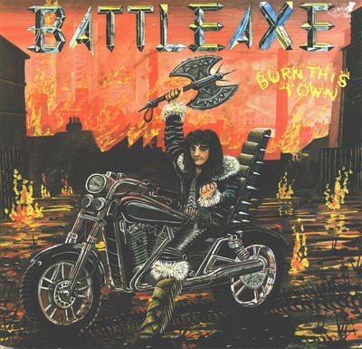 Caratula para cd de Battleaxe ( Tipo Judas ) - Burn This Town