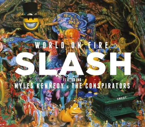 Caratula para cd de Slash  - World On Fire (Featuring Myles Kennedy & The Conspirators)