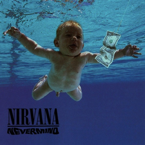 Caratula para cd de Nirvana - Nevermind