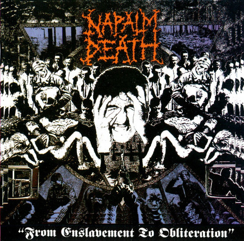 Caratula para cd de Napalm Death - From Enslavement To Obliteration