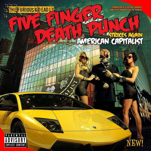 Caratula para cd de Five Finger Death Punch - American Capitalist